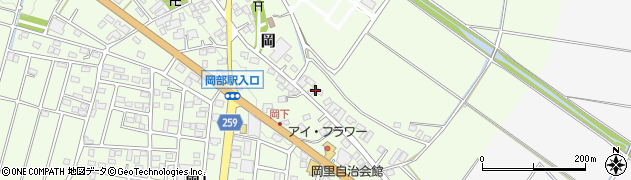 埼玉県深谷市岡98周辺の地図