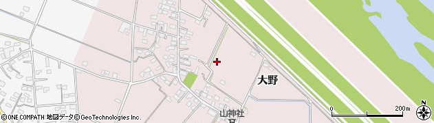 埼玉県熊谷市大野周辺の地図