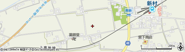 長野県松本市新村安塚周辺の地図