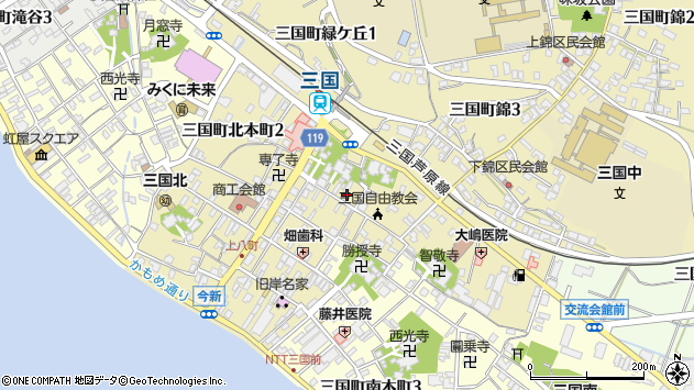 〒913-0046 福井県坂井市三国町北本町の地図