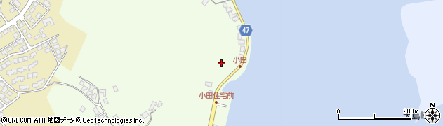 島根県隠岐郡隠岐の島町東郷小田周辺の地図