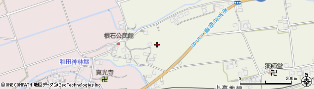 長野県松本市新村（根石）周辺の地図