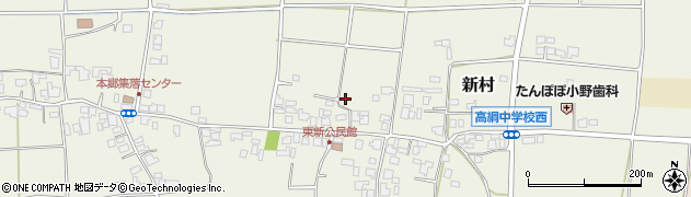 長野県松本市新村（東新）周辺の地図