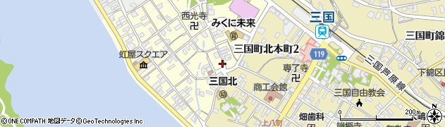 中藤食堂周辺の地図