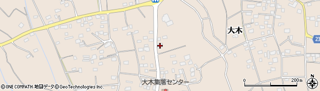 茨城県下妻市大木650周辺の地図