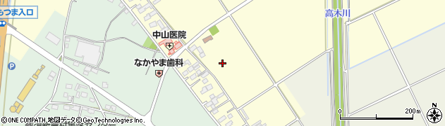 茨城県下妻市中郷周辺の地図