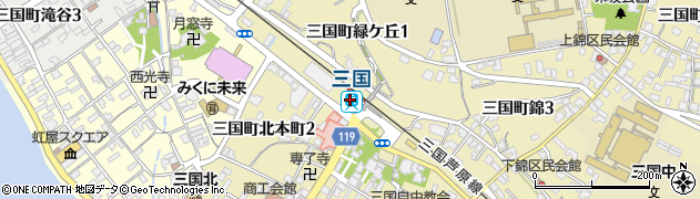 三国駅周辺の地図