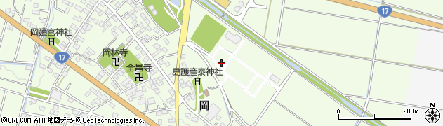 埼玉県深谷市岡9周辺の地図