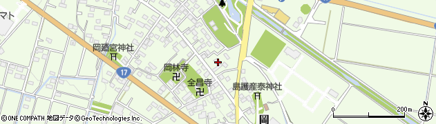 埼玉県深谷市岡3304周辺の地図