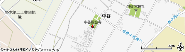 中谷観音寺周辺の地図