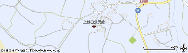 上鶴田公民館周辺の地図