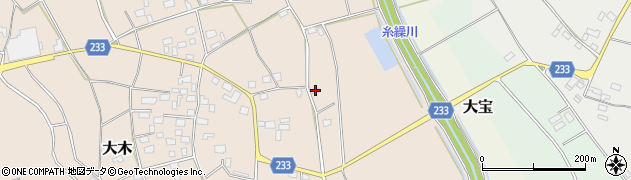 茨城県下妻市大木605周辺の地図