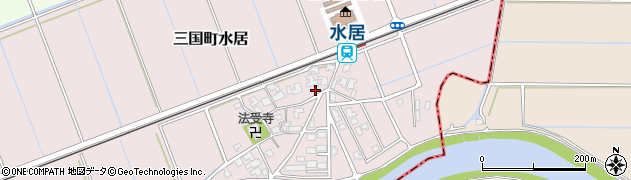 福井県坂井市三国町水居周辺の地図