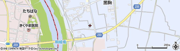 茨城県下妻市黒駒33周辺の地図