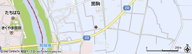 茨城県下妻市黒駒178周辺の地図