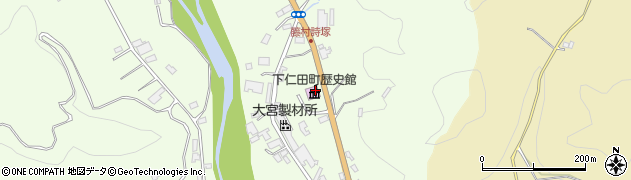 下仁田町役場　ふるさとセンター歴史民俗資料館周辺の地図