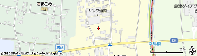茨城県古河市上和田周辺の地図