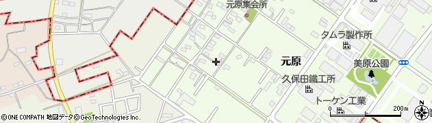 埼玉県神川町（児玉郡）元原周辺の地図