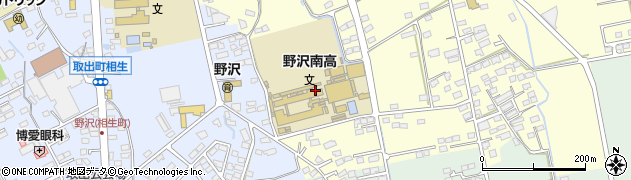 野沢南高等学校　同窓会事務局周辺の地図