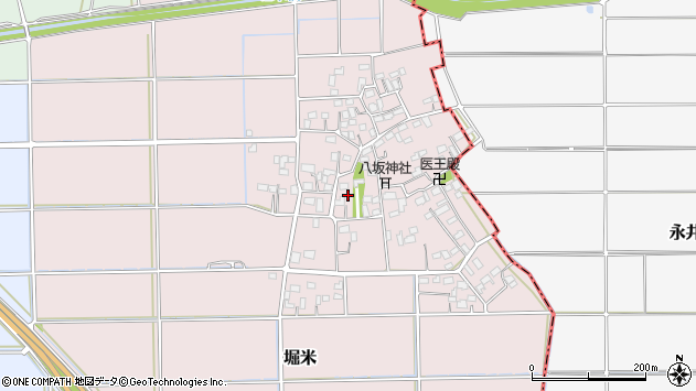 〒366-0013 埼玉県深谷市堀米の地図