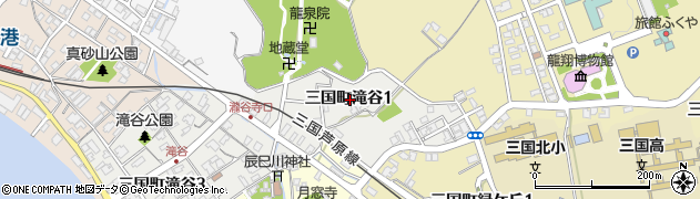 福井県坂井市三国町滝谷1丁目周辺の地図