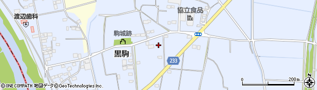 茨城県下妻市黒駒200周辺の地図