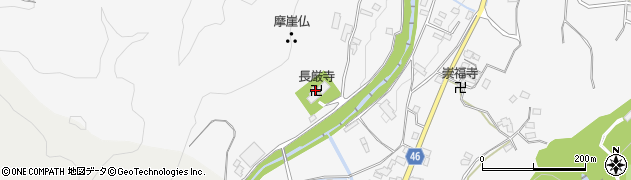 長厳寺周辺の地図