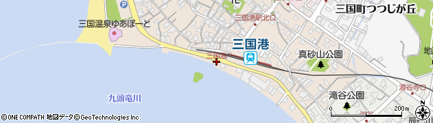 三国港周辺の地図