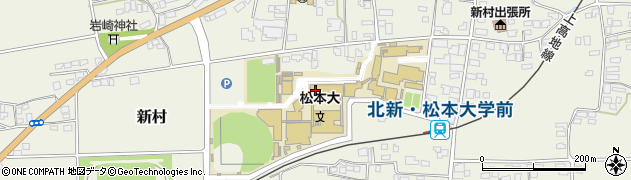 松本大学　教務課周辺の地図
