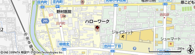 松本公共職業安定所ハローワーク松本周辺の地図