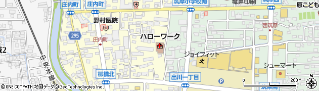 ハローワーク松本周辺の地図