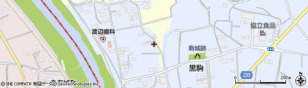 茨城県下妻市黒駒74周辺の地図