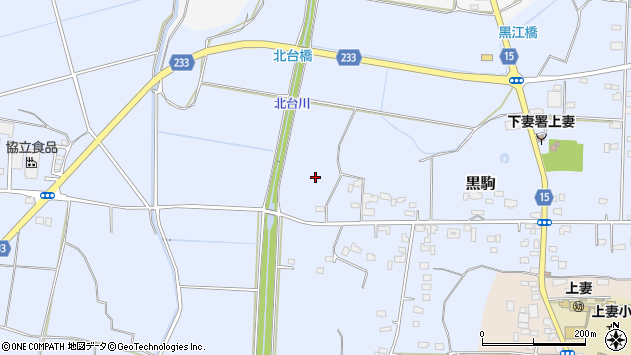 〒304-0007 茨城県下妻市黒駒の地図