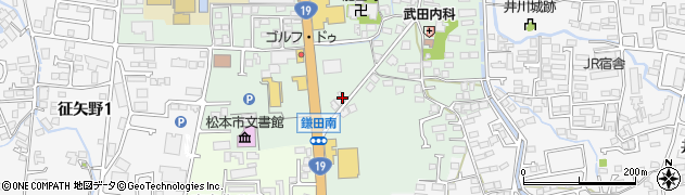 美洗館　鎌田店周辺の地図
