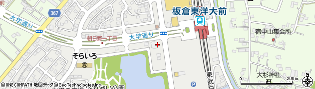 群馬県庁その他機関　団地総合事務所・板倉ニュータウン販売センター周辺の地図