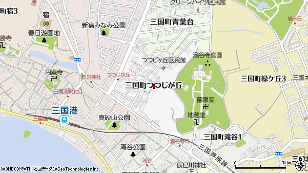 〒913-0055 福井県坂井市三国町つつじが丘の地図
