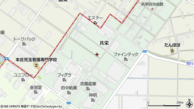 〒367-0037 埼玉県本庄市共栄の地図
