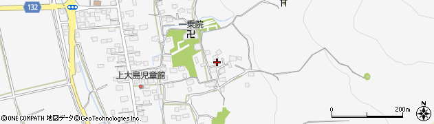 茨城県つくば市上大島周辺の地図