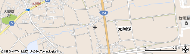 埼玉県児玉郡神川町元阿保1203周辺の地図