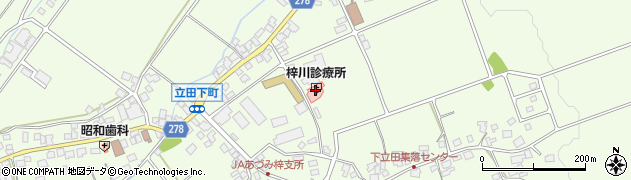 梓川診療所周辺の地図