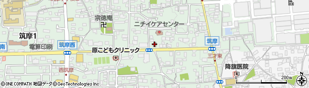 松本筑摩東郵便局周辺の地図
