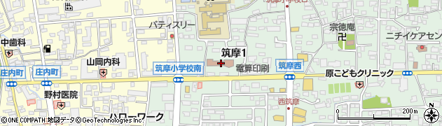 松本市　こどもプラザ周辺の地図