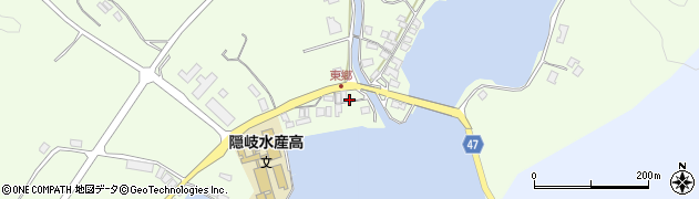 島根県隠岐の島町（隠岐郡）東郷（川尻）周辺の地図