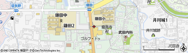 長野県松本市鎌田周辺の地図
