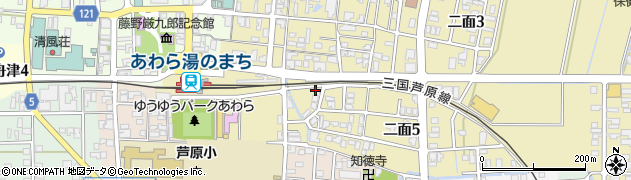 横山治療院・二面周辺の地図
