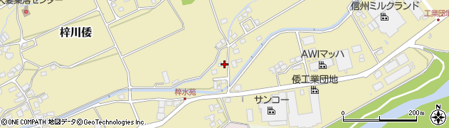 長野県松本市梓川倭1667周辺の地図