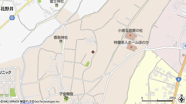 〒319-0116 茨城県小美玉市中台の地図