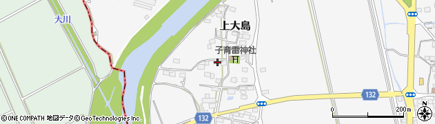 茨城県つくば市上大島1213周辺の地図
