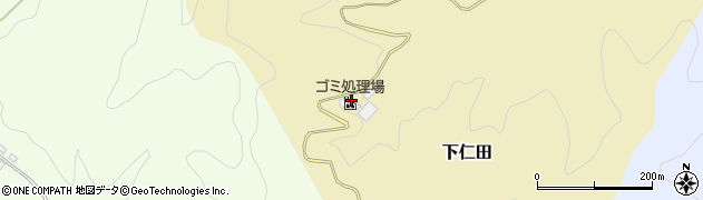 下仁田町役場　甘楽西部環境衛生施設組合清掃センター周辺の地図