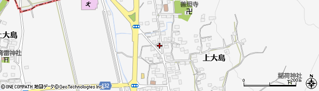 茨城県つくば市上大島1086周辺の地図